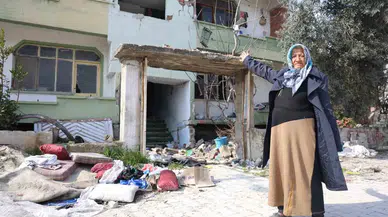 Depremzede Yaşlı Bayanı Darp Edip, Hasarlı Konutundan Demirleri Çalıp Kaçtılar