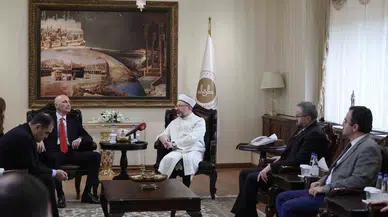 Diyanet İşleri Lideri Erbaş, Gürcistan Devlet Din İşleri Ajansı Lideri Vashakmadze’yi Kabul Etti