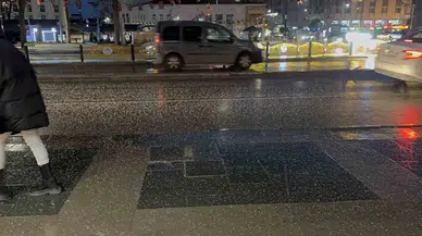 Elazığ’da Şiddetli Dolu Yağışı