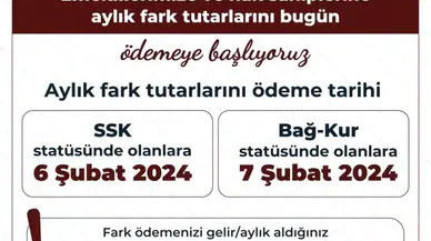 Emekli Aylık Farkları Ödenmeye Başlandı