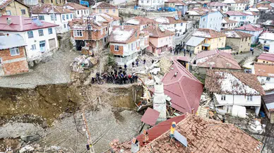 Heyelan Yaşanan Köyün Değerli Bir Kısmı Taşınacak