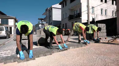 İnegöl Kurşunlu’da Cadde ve Sokaklar Yenileniyor