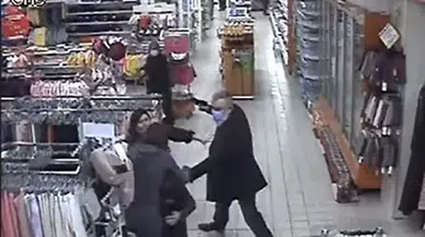 Marketteki Dehşet Anları Kamerada