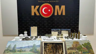 Polis Uygulamasında Etnografik Eserler Ele Geçirildi