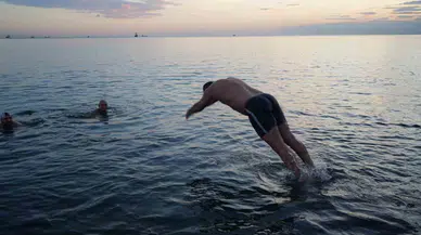 Sıcaklıkta Akdeniz’i Sollayan Samsun’da Şubat Ayında Deniz Keyfi