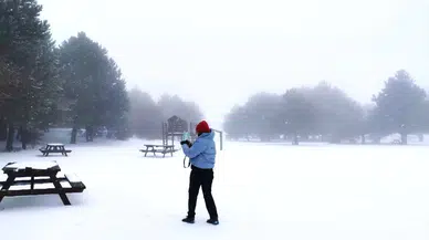 Spil Dağı Beyaz Örtüyle Kaplandı