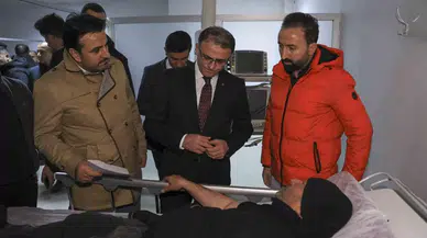 Vali Balcı, Çığdan Kurtulan Yaralıları Hastanede Ziyaret Etti