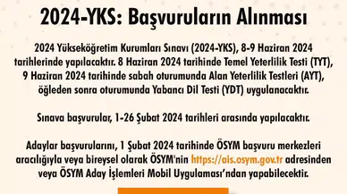 YKS Müracaatları Başladı