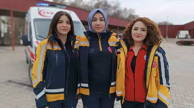 112’nin Bayan Kahramanları Şiddetli Coğrafyada Misyon Yapıyor