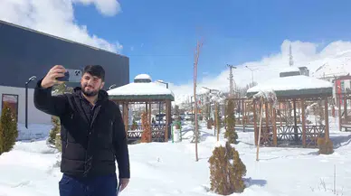 Başkale’de Kar Görüntüleri Kartpostallık İmajlar Oluşturuyor