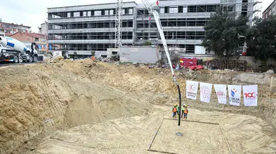 Esenler’de Menderes Ortaokulun Temel Atma Merasimi Gerçekleştirildi