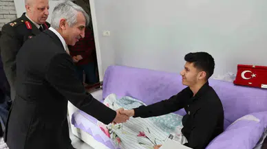 Kahramanmaraş Valisi Ünlüer’den Gazilere Ziyaret