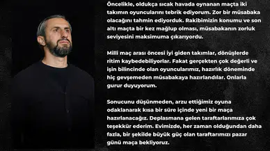 “Oyuncularım ile Gurur Duyuyorum”