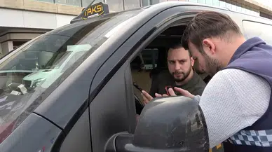 Taksim’de Ticari Taksi Kontrolü Yapıldı