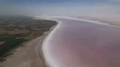 Tuz Gölü Pembeleşmeye Başladı, Turistler Akın Etti