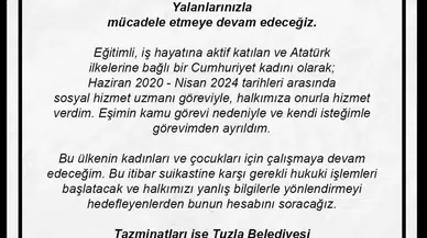 Ayşegül Bingöl’den Argümanlara Karşılık: “Nisan 2024’te Kendi İsteğimle Vazifemden Ayrıldım”