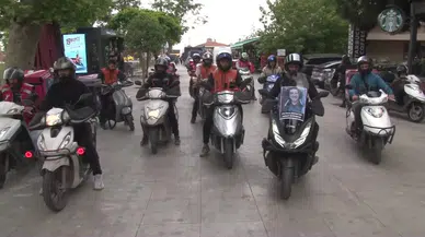 Kadıköy’de Motokuryeler ’Ata Emre’ İçin Kornaya Bastı