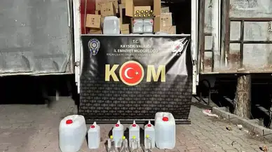 Kayseri’de 3 Bin 848 Litre Kaçak Etil Alkol Ele Geçirildi