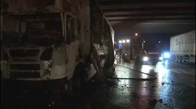 Tuzla’da Tır Yangını