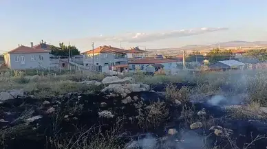 Arazide Yangın Çıktı, Facianın Eşiğinden Dönüldü