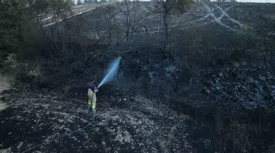 Bigadiç’te Yanan Alanlar Havadan Bu türlü Görüntülendi