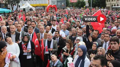 Çorum’da Binler, Filistinliler İçin Meydanda