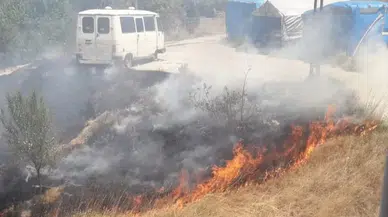 Boş Arsada Çıkan Yangın Söndürüldü