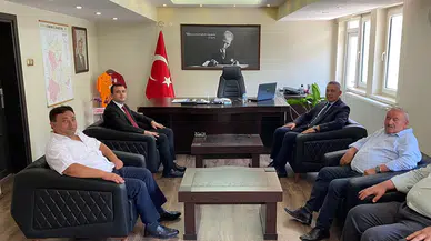 Kaymakam, Başkan, Müftü ve Üreticiler ile Görüştü