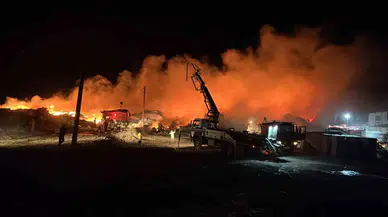 Bal Paketleme Tesisi Yangınında Milyonlarca Liralık Maddi Hasar Meydana Geldi