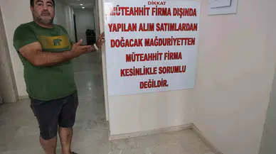 Dolandırıldığını Öne Süren Müteahhit Evvel Dairenin Kapısını Betonla Kapattı, Sonra ’Afişli’ Reaksiyon Gösterdi