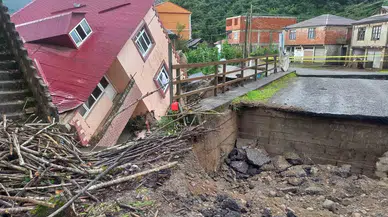 Giresun’da Şiddetli Yağışlar Sel ve Heyelanlara Neden Oldu