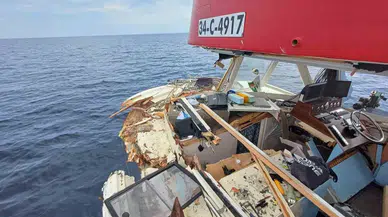 Kıyı Güvenlik Komutanlığından Yunan Ögelerinin Çarparak Hasar Verdiği Balıkçı Teknesiyle İlgili Açıklama