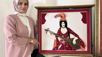 Sarsıntıda Yıkılan İş Yerinden Geriye Kalan Üç Boyutlu Keçe Tablosu Hayata Bağladı