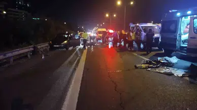 Ümraniye’de Arabaya Çarpan Motosikletin Şoförü Hayatını Kaybetti
