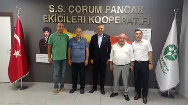 Çorum Pancar Kooperatifinin Başarısına Tebrik