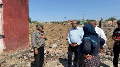 Yangınzede Aileye Ahlatcı’dan Ziyaret