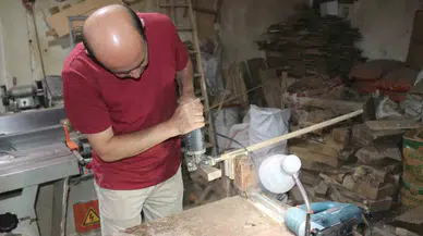 Bin Yıllık Ceviz Ağacından Yapılan Bastonlar Malazgirt Kutlamalarına Hazırlanıyor