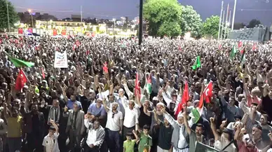 Gaziantep Halkı Hamas Lideri Haniye’ye Yönelik Suikasta Reaksiyon Gösterdi