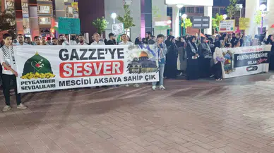 Muş’ta Yüzlerce Kişi Haniye İçin Yürüdü