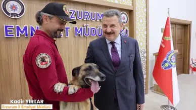 Narkotik Köpeği Eris’e His Yüklü Veda Paylaşımı