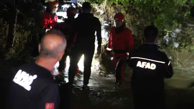 Selde Kaybolan Vatandaşı Arama Çalışmaları Devam Ediyor