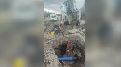 Bayat’ta Yağmur, İçme Suyu Hattına Hasar Verdi