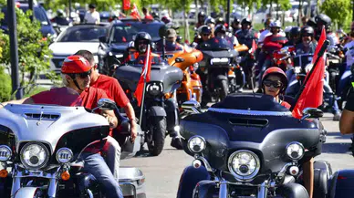 350 Motosiklet Tutkunu Gaziler İçin Turladı