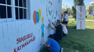 Farkındalık Oluşturmak İçin Duvarları Boyadılar