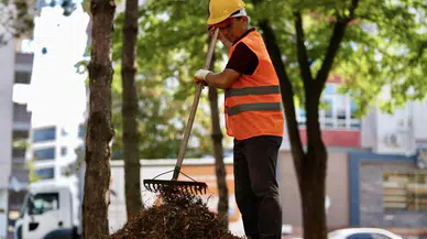 Varinli Caddesindeki Yeşillik Alan Yenileniyor