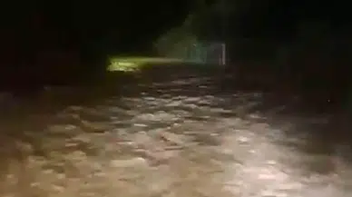 Kırıkkale’de Sel Felaketi: Köy Yolu Adeta Irmağa Döndü