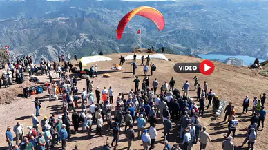 Ceviz Diyarı Oğuzlar’da Yamaç Paraşütü Resitali
