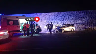 İstinat Duvarına Çarptı: 3 Yaralı