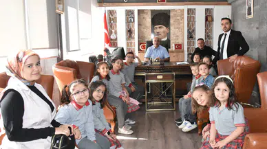 Miniklerden Başkan Amcalarına Ziyaret