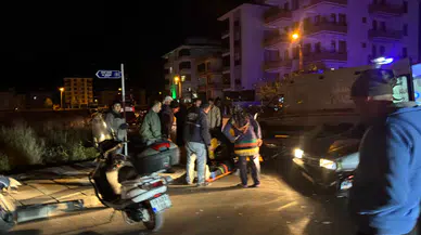 Otomobille Motosiklet Çarpıştı, Sürücüsü Yaralandı